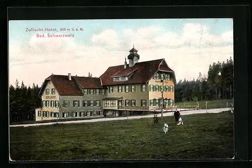 AK Bad. Schwarzwald, Zuflucht-Hotel