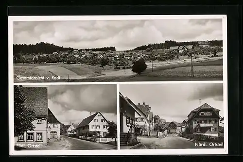 AK Rodt b. Lossburg, Gesamtansicht, Südl. und Nördl. Ortsteil