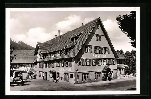 AK Klosterreichenbach i. Schwarzwald, Hotel und Pension Sonne-Post