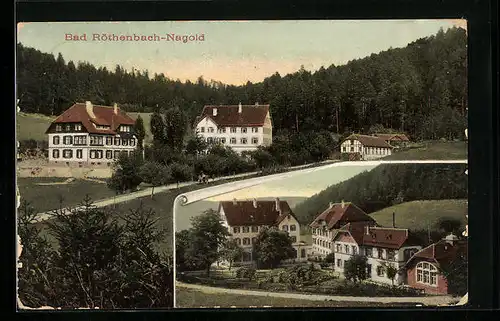 AK Bad Röthenbach-Nagold, Ortspartie