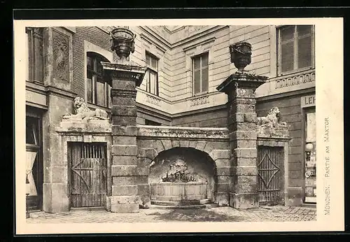 AK München, Partie am Maxtor