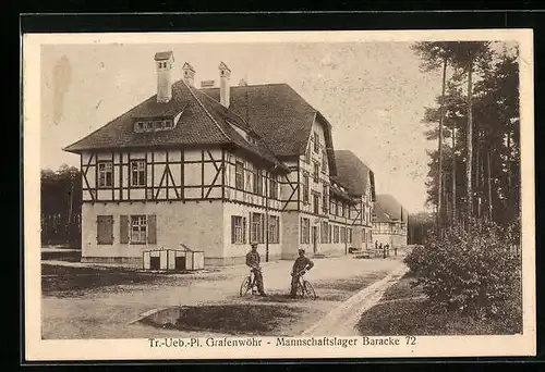 AK Grafenwöhr, Truppen-Übungsplatz, Mannschaftslager Baracke 72