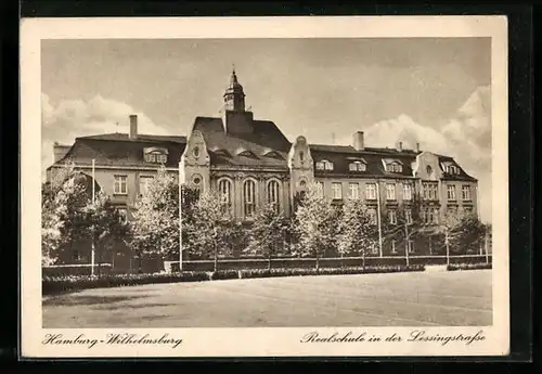 AK Hamburg-Wilhelmsburg, Realschule in der Lessingstrasse