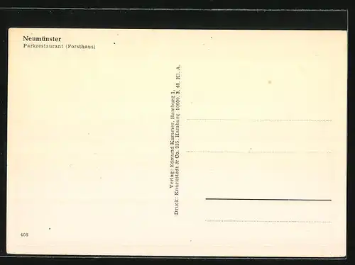 AK Neumünster, Parkrestaurant Forsthaus
