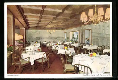 AK Frankfurt a. M., Hotel Frankfurter Hof, Grill-Restaurant