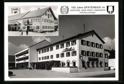 AK Aschheim, Gasthof Zur Post, Fam. Lindinger