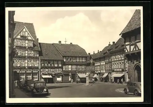 AK Bad Gandersheim, Partie am Marktplatz