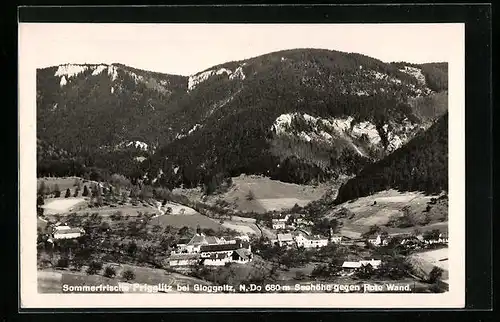 AK Prigglitz bei Gloggnitz, Gesamtansicht gegen Rote Wand