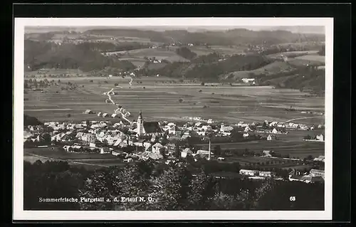 AK Purgstall /Erlauf, Gesamtansicht mit Umgebung