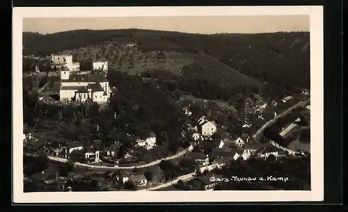 AK Gars-Thunau a. Kamp, Gesamtansicht aus der Vogelschau
