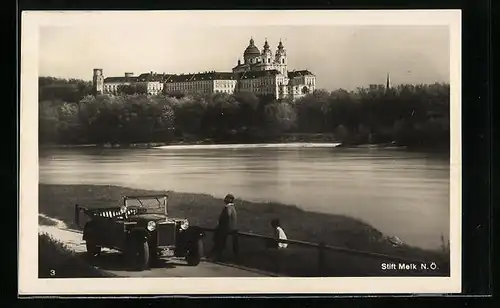 AK Melk, Stift Melk mit Donau