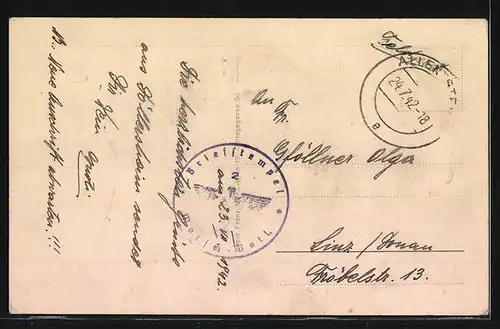 AK Stadt Allentsteig, Teilansicht mit Kirchen