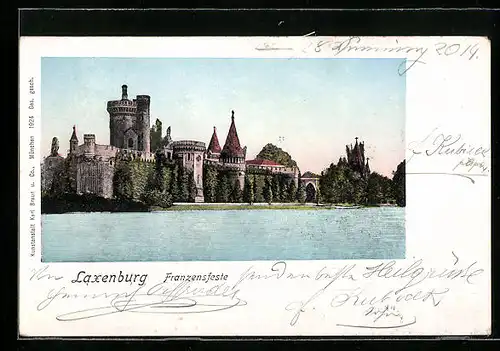 AK Laxenburg, Franzensfeste vom Wasser gesehen