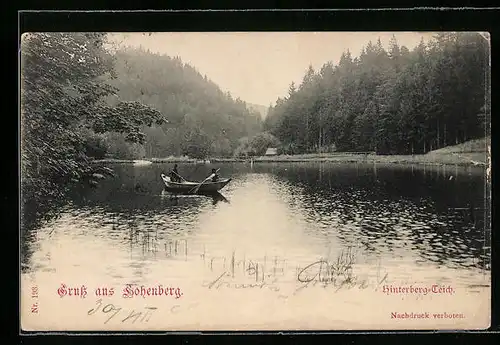 AK Hohenberg, Hinterberg-Teich, Ruderboot