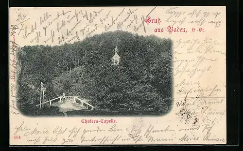 AK Baden, Ansicht der Cholera-Capelle