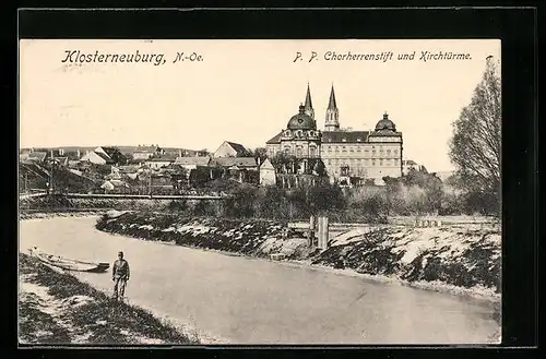 AK Klosterneuburg, P. P. Chorherrenstift und Kirchtürme