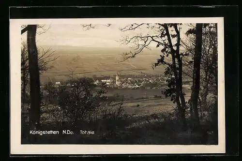 AK Königstetten, Totalansicht des Ortes