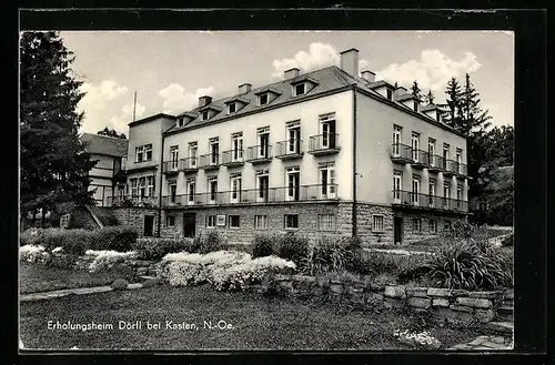 AK Dörfl bei Kasten, Erholungsheim Dörfl mit Garten