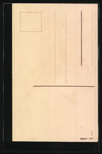 AK Fliegende Maikäfer und Birkenzweig mit Troddeln