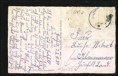 AK Bad Hersfeld, Wohnblock, Kraftfahrabteilung 9