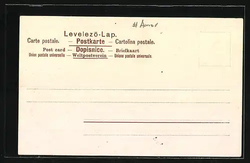 AK Amor läutet die Glocke am Herz