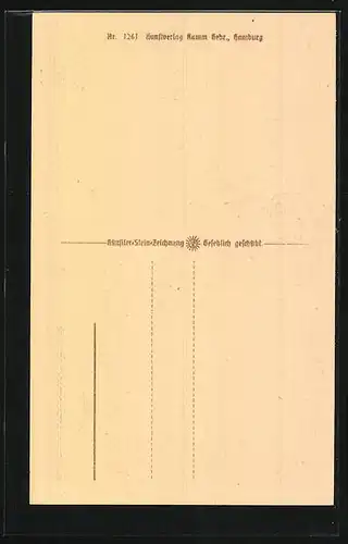 Steindruck-AK Lüneburg, Partie Roter Hahn