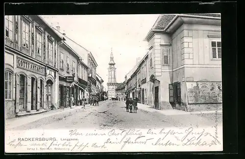 AK Radkersburg, Partie in der Langgasse