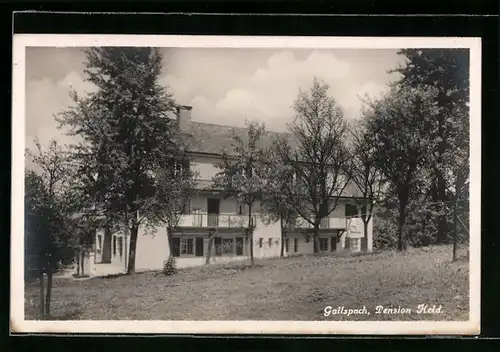 AK Gallspach, Pension Held, Rückansicht