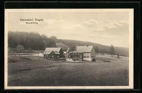 AK Hermsdorf / Erzgeb., Wanderheim