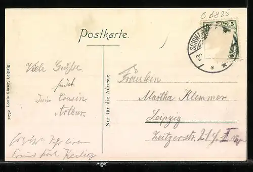 AK Schwarzburg / Thür., Weisser Hirsch