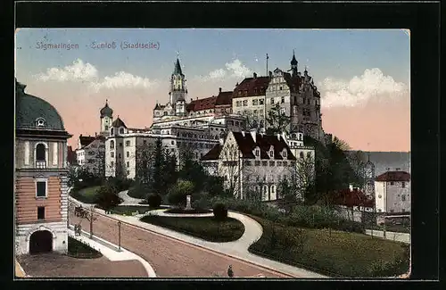 AK Sigmaringen, Schloss (Stadtseite)