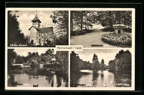 AK Reichenbach / Vogtl., Schöne Aussicht, Hain