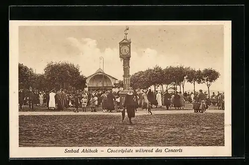 AK Ahlbeck / Usedom, Konzertplatz während eines Konzerts