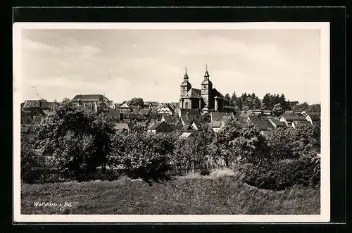 AK Walldürn i. Bd., Ortsansicht aus der Vogelschau