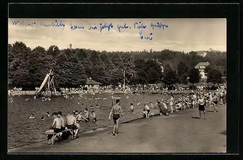 AK Rodewisch / Vogtl., Schwimmbad