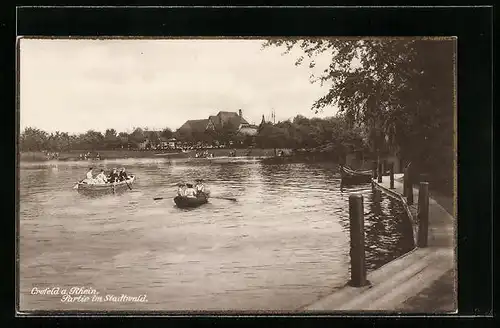 AK Krefeld, Seepartie im Stadtwald