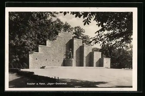 AK Goslar / Harz, Jäger-Denkmal