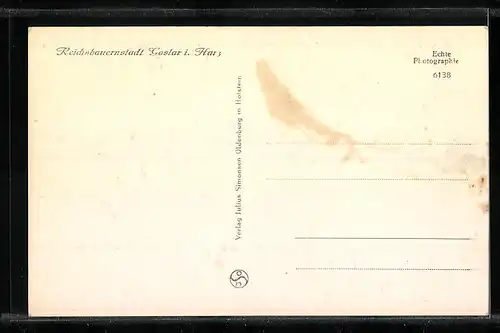 AK Goslar / Harz, Jäger-Denkmal