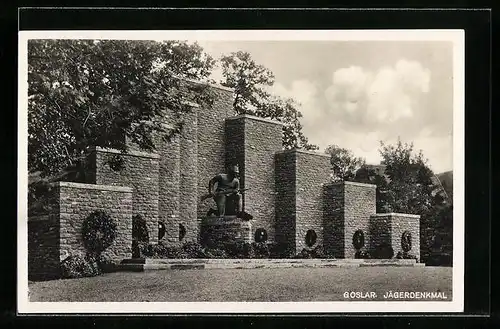 AK Goslar / Harz, Jäger-Denkmal