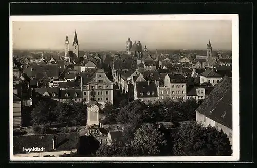 AK Ingolstadt, Ortsansicht aus der Vogelschau