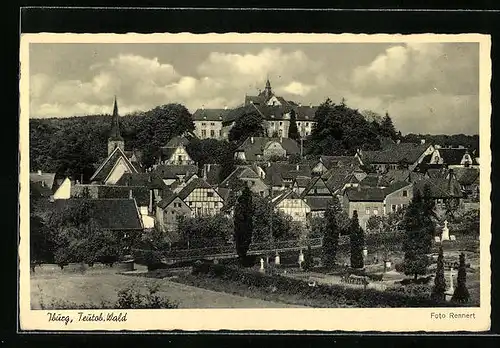 AK Iburg, Ortsansicht aus der Vogelschau