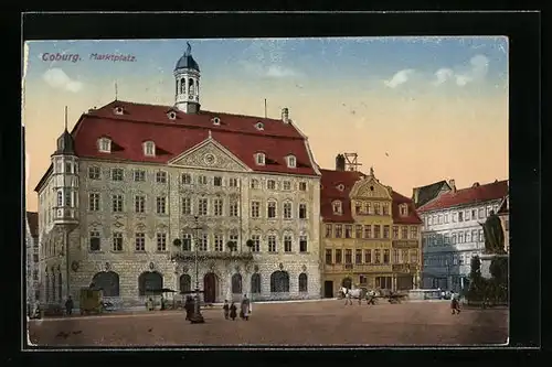 AK Coburg, Marktplatz