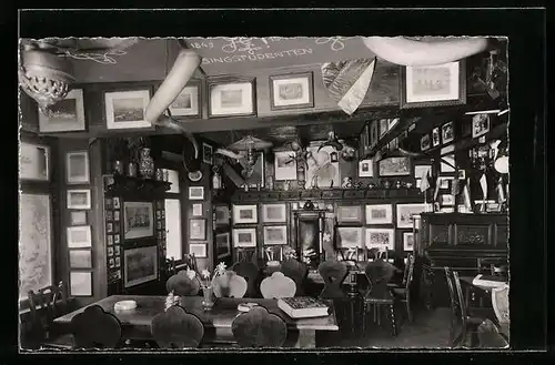 AK Heidelberg, Gasthaus Zum Roten Ochsen am Karlsplatz