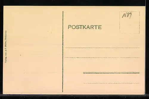 AK Lauffen a. N., Rathaus, Flusspartie mit Brücke