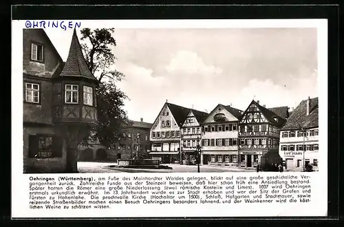 AK Öhringen / Württ., Marktplatz