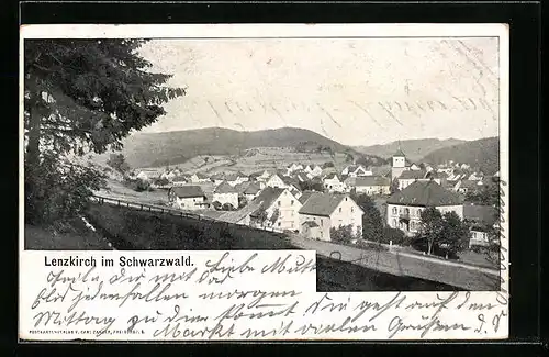 AK Lenzkirch / Schwarzwald, Gesamtansicht