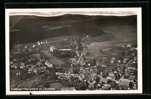 AK Schmiedefeld am Rennsteig, Gesamtansicht vom Flugzeug aus gesehen