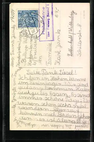 AK Grossschirma, Gemeindeamt und Fleischer`s Gasthaus