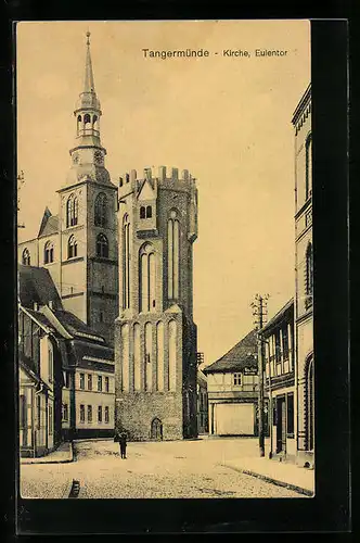 AK Tangermünde, Kirche und Eulentor
