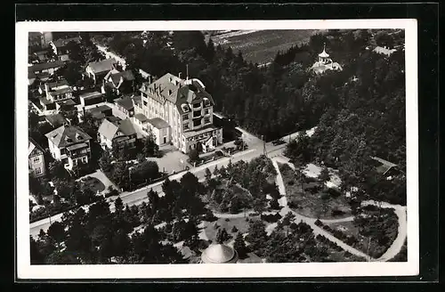 AK Timmendorfer Strand, Ortspartie vom Flugzeug aus gesehen